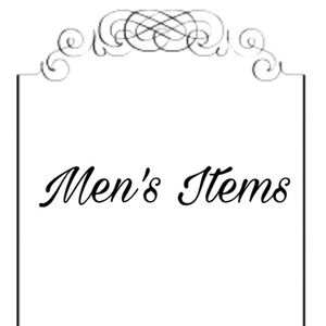 Men's Items Here. More Coming Soon!!
